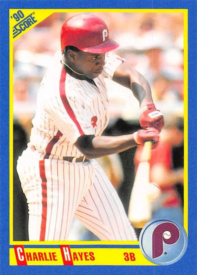 1990 Score #507 Charlie Hayes EX Excellent Philadelphia Phillies Baseball Card - Baseball Card Single