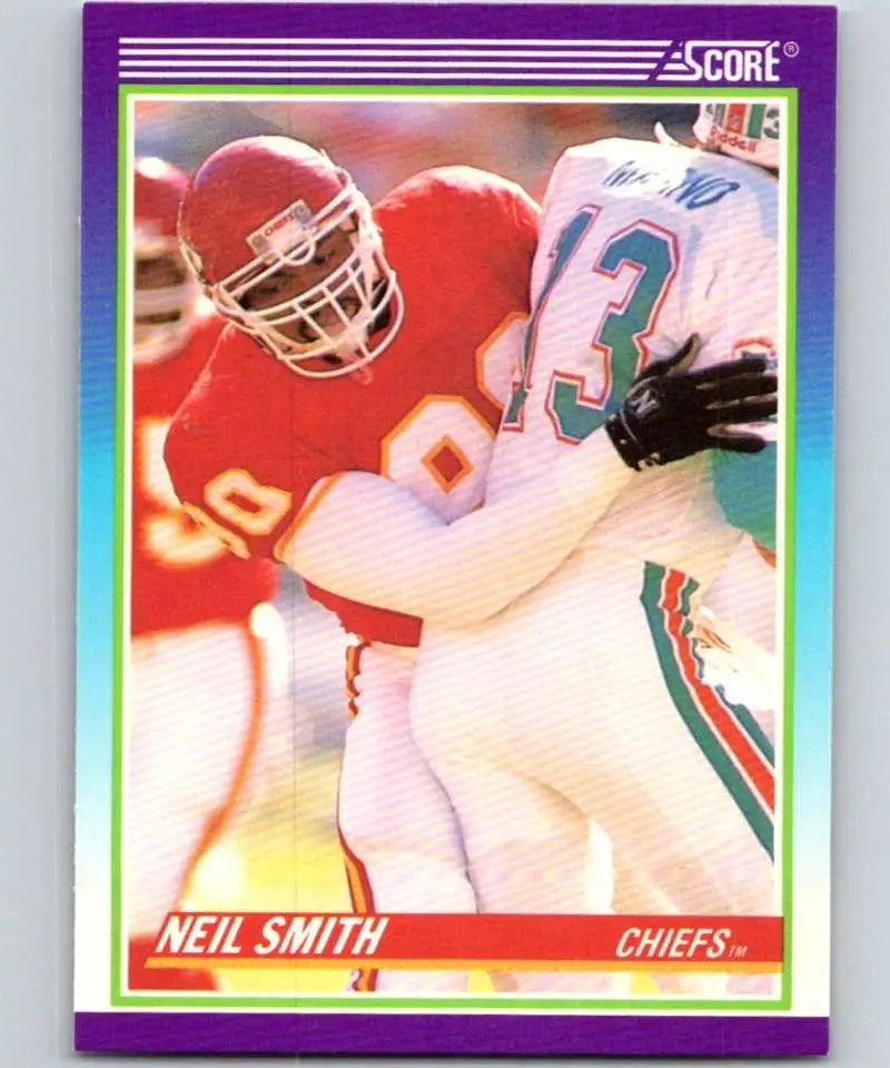 1990 Score #507 Neil Smith NM-MT Kansas City Chiefs Football Card - Football Card Single