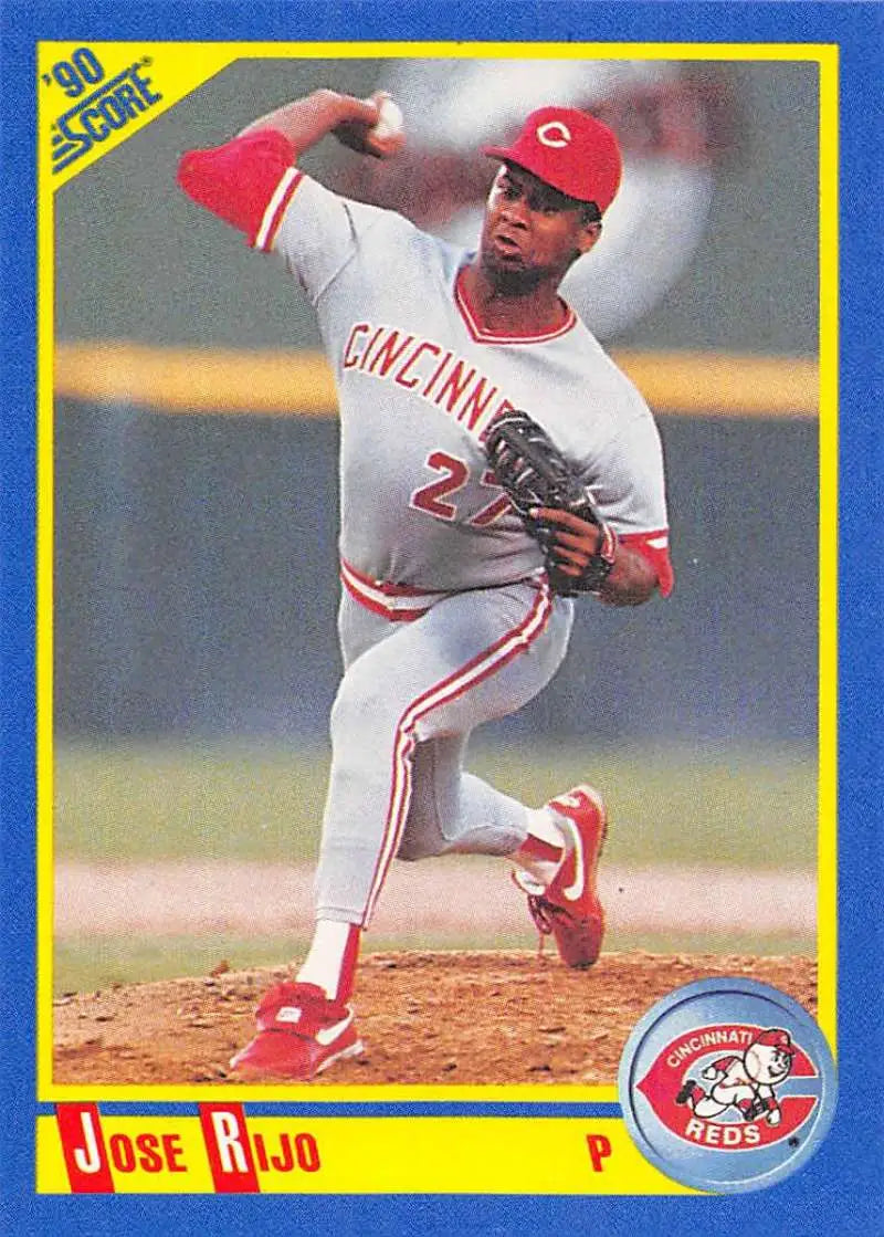1990 Score #511 Jose Rijo EX Excellent Cincinnati Reds Baseball Card - Baseball Card Single