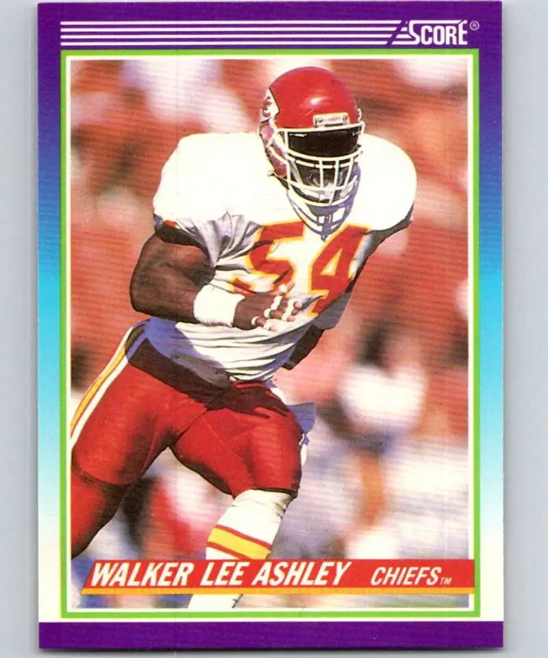 1990 Score #511 Walker Lee Ashley NM-MT Kansas City Chiefs Football Card - Football Card Single