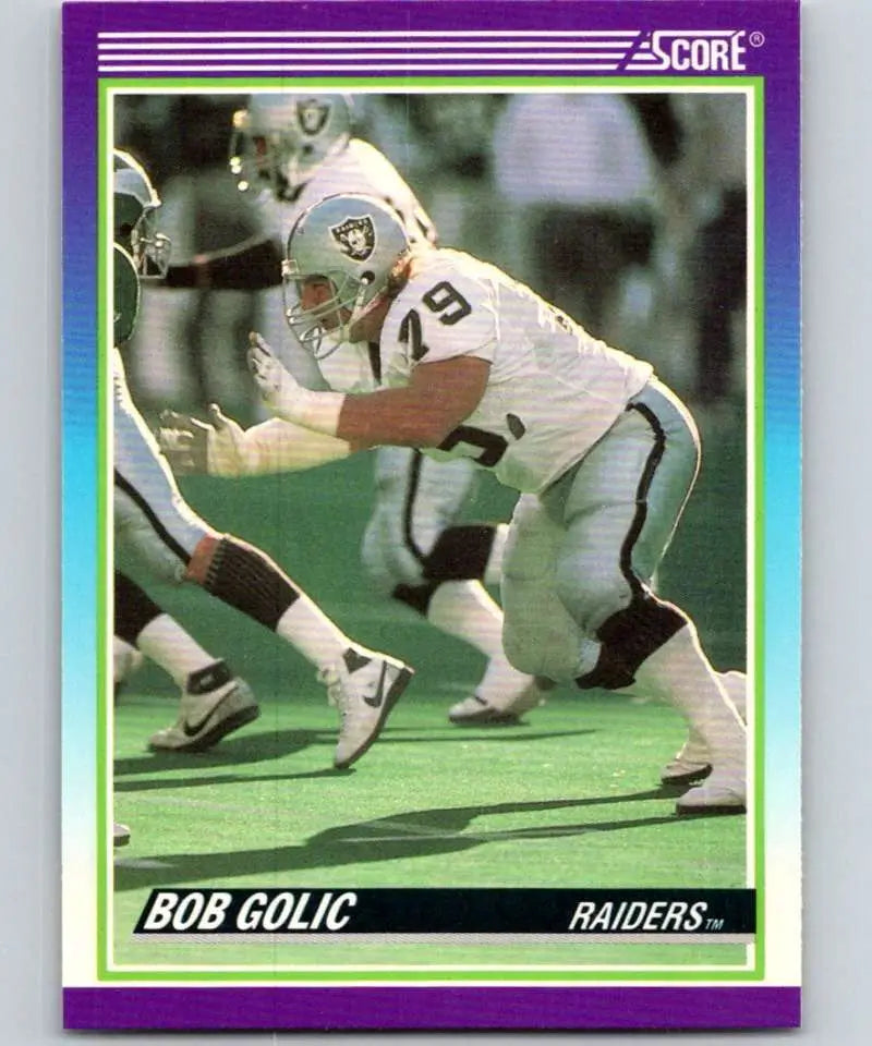 1990 Score #512 Bob Golic NM-MT Los Angeles Raiders Football Card - Football Card Single