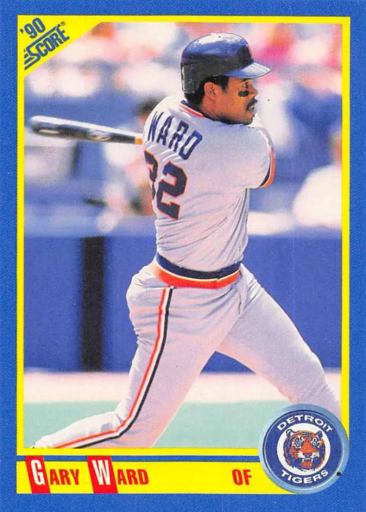 1990 Score #513 Gary Ward EX Excellent Detroit Tigers Baseball Card - Baseball Card Single