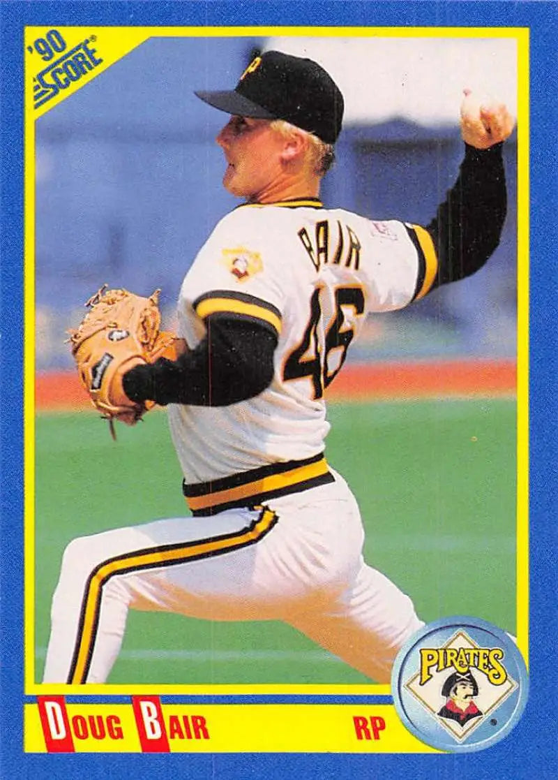 1990 Score #517 Doug Bair EX Excellent Pittsburgh Pirates Baseball Card - Baseball Card Single