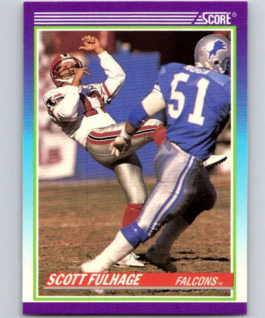 1990 Score #518 Scott Fulhage NM-MT Atlanta Falcons Football Card