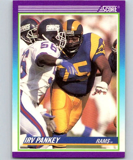 1990 Score #519 Irv Pankey NM-MT Los Angeles Rams Football Card - Football Card Single