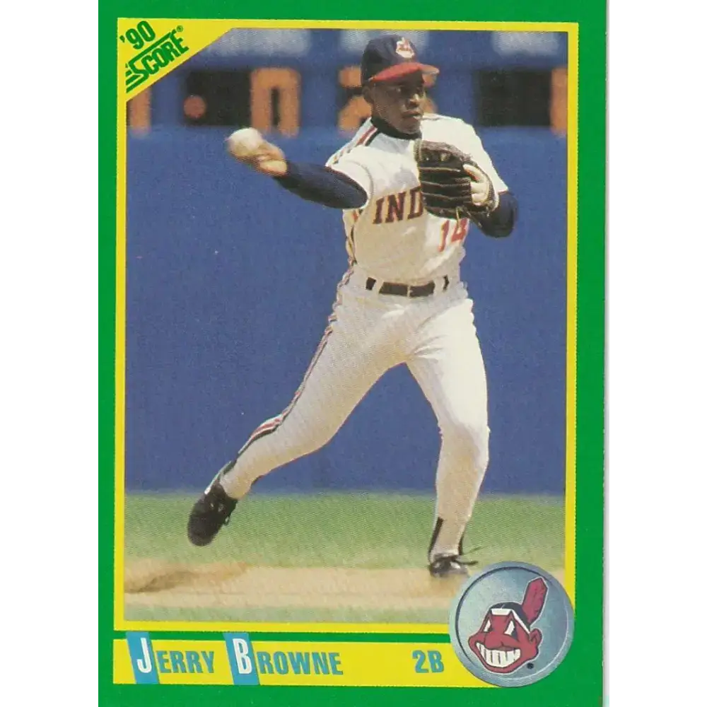 1990 Score #52 Jerry Browne NM-MT Cleveland Indians Baseball Card - Baseball Card Single