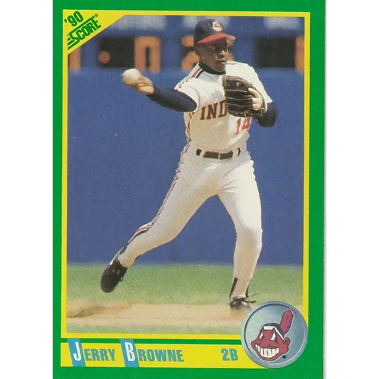 1990 Score #52 Jerry Browne NM-MT Cleveland Indians Baseball Card - Baseball Card Single