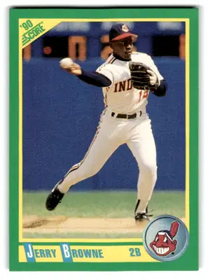 1990 Score #52 Jerry Browne NM-MT Indians ID:70063 - Baseball Card Single