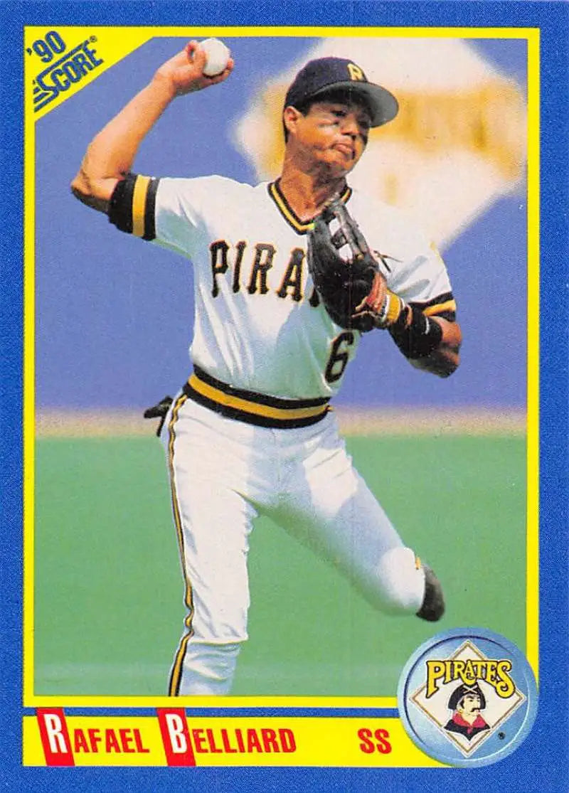 1990 Score #520 Rafael Belliard EX Excellent Pittsburgh Pirates Baseball Card - Baseball Card Single