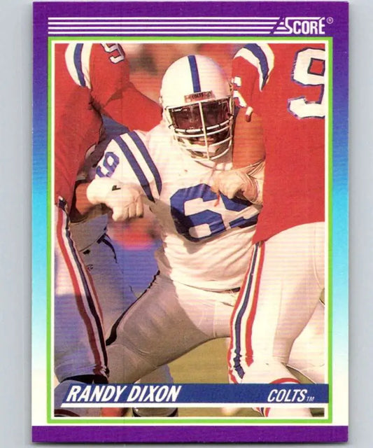 1990 Score #520 Randy Dixon NM-MT RC Rookie Indianapolis Colts Football Card - Football Card Single