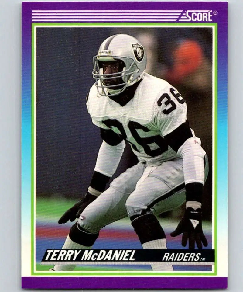1990 Score #521 Terry McDaniel NM-MT Los Angeles Raiders Football Card - Football Card Single