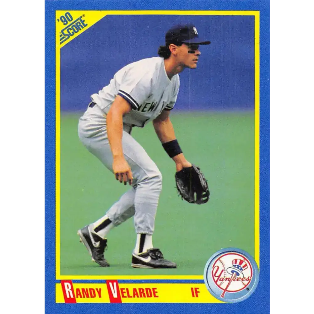 1990 Score #524 Randy Velarde NM-MT New York Yankees Baseball Card - Baseball Card Single