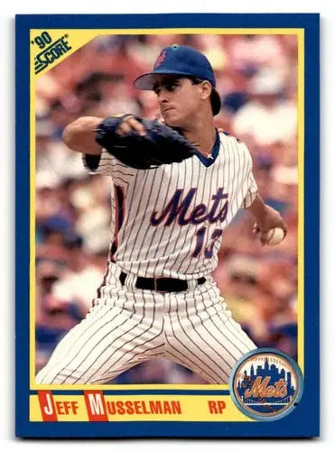 Original gloss of Jeff Musselman baseball card from 1990 Score #525 featuring Simply Sandoval