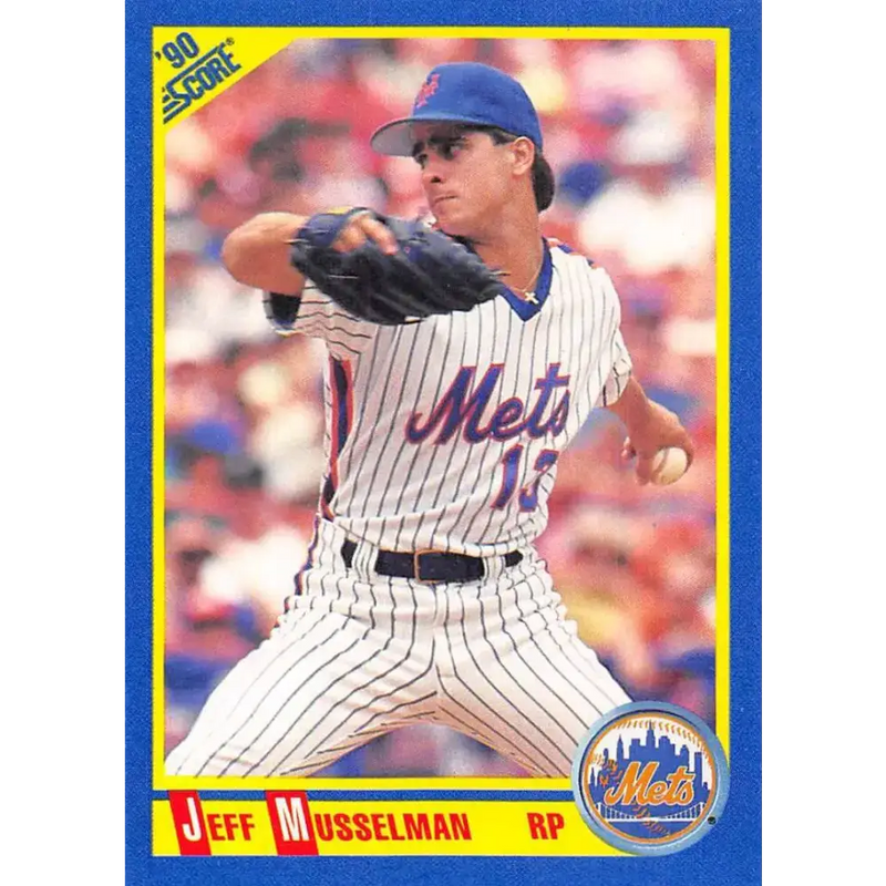 1990 Score #525 Jeff Musselman NM-MT New York Mets Baseball Card - Baseball Card Single