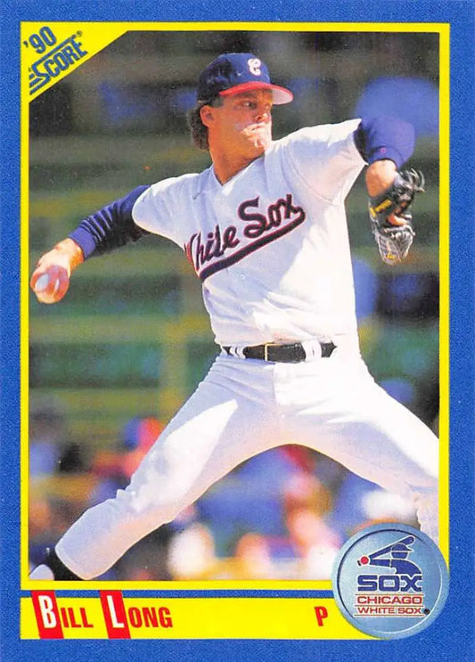 1990 Score #526 Bill Long EX Excellent Chicago White Sox Baseball Card - Baseball Card Single