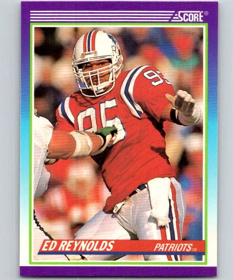 1990 Score #528 Ed Reynolds NM-MT RC Rookie New England Patriots Football Card - Football Card Single