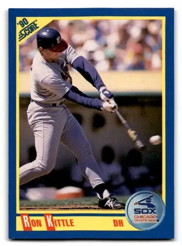 Ron Kittle baseball card from 1990 Score with original gloss featuring Simply Sandoval