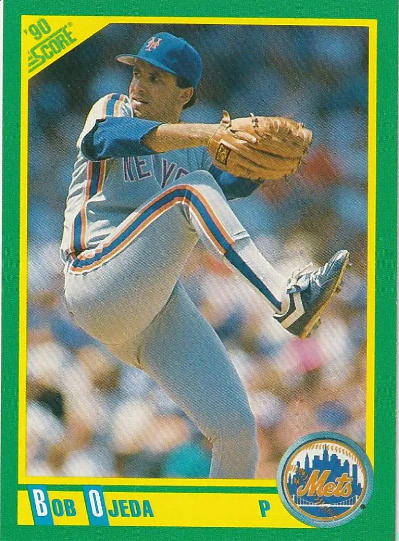 1990 Score #53 Bob Ojeda EX Excellent New York Mets Baseball Card - Baseball Card Single