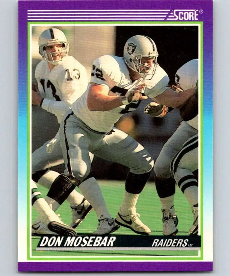 1990 Score #530 Don Mosebar NM-MT Los Angeles Raiders Football Card