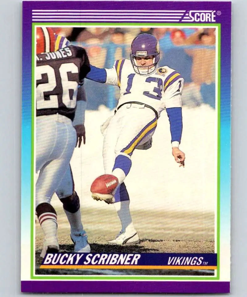 1990 Score #532 Bucky Scribner NM-MT Minnesota Vikings Football Card - Football Card Single