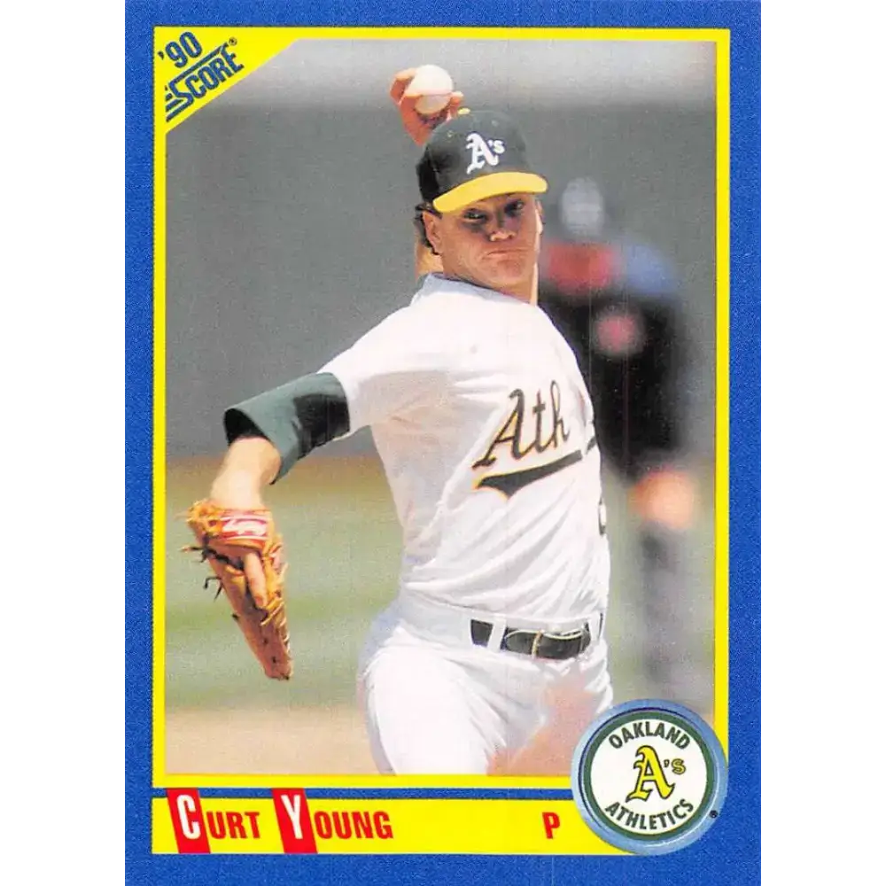 1990 Score #533 Curt Young NM-MT Oakland Athletics Baseball Card - Baseball Card Single