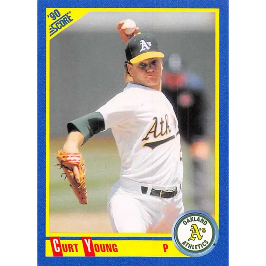 1990 Score #533 Curt Young NM-MT Oakland Athletics Baseball Card - Baseball Card Single