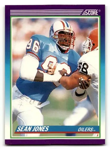 Original gloss Sean Jones Houston Houston Oilers football card 1990 Score #534