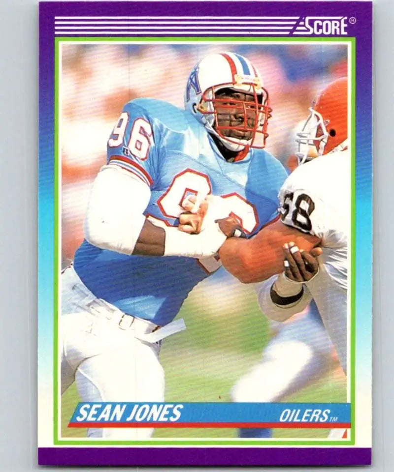 1990 Score #534 Sean Jones NM-MT Houston Oilers Football Card - Football Card Single