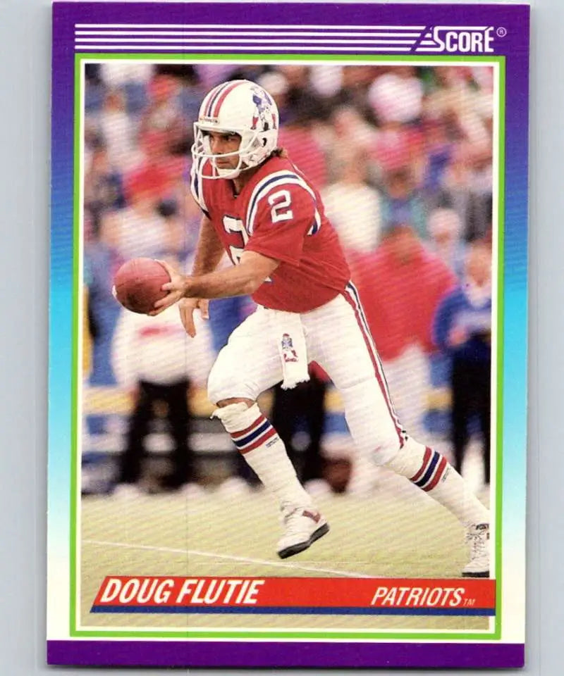 1990 Score #535 Doug Flutie NM-MT New England Patriots Football Card - Football Card Single
