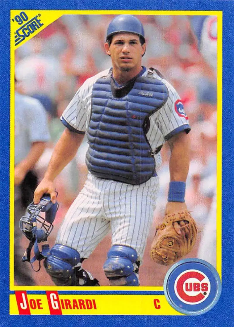 1990 Score #535 Joe Girardi EX Excellent Chicago Cubs Baseball Card - Baseball Card Single