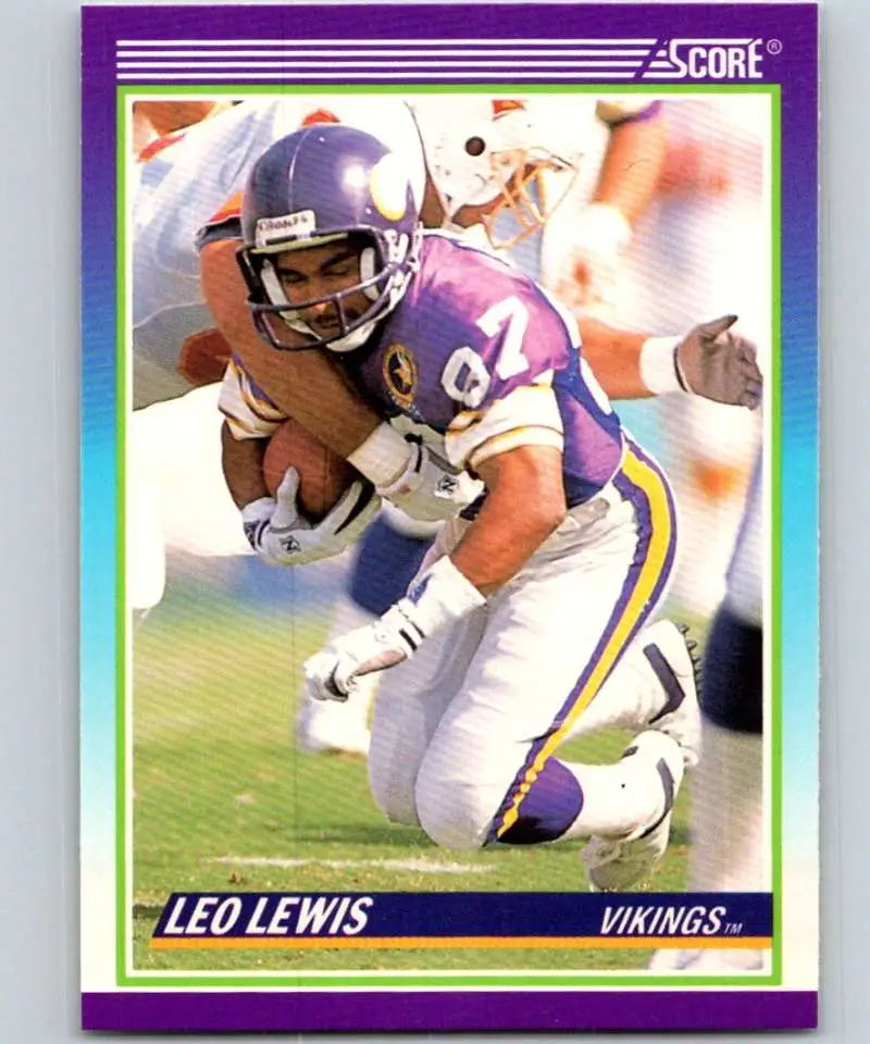 1990 Score #536 Leo Lewis NM-MT Minnesota Vikings Football Card