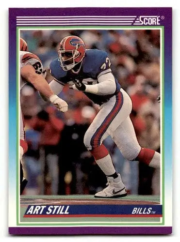 Art Still Buffalo Bills football card from 1990 Score #537 in EX/NM condition