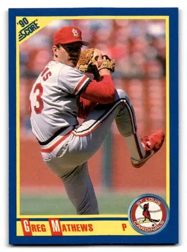 1990 Score #537 Greg Mathews ID:46957 - Baseball Card Single