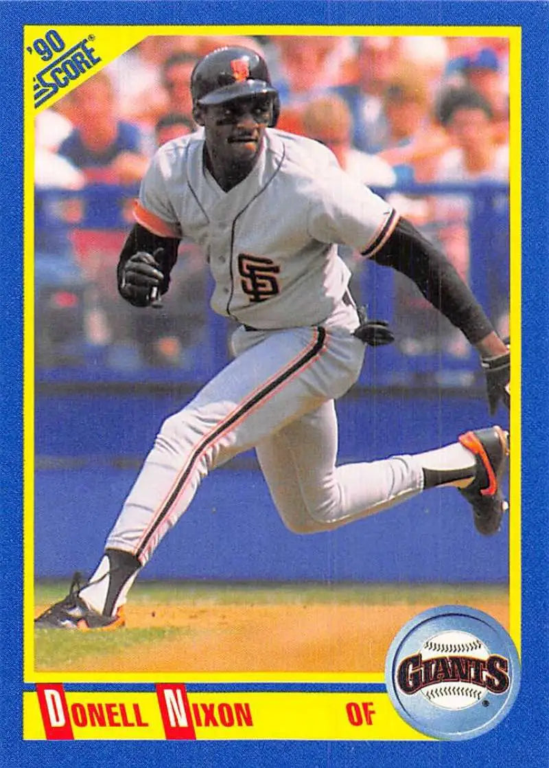 1990 Score #538 Donell Nixon EX Excellent San Francisco Giants Baseball Card - Baseball Card Single