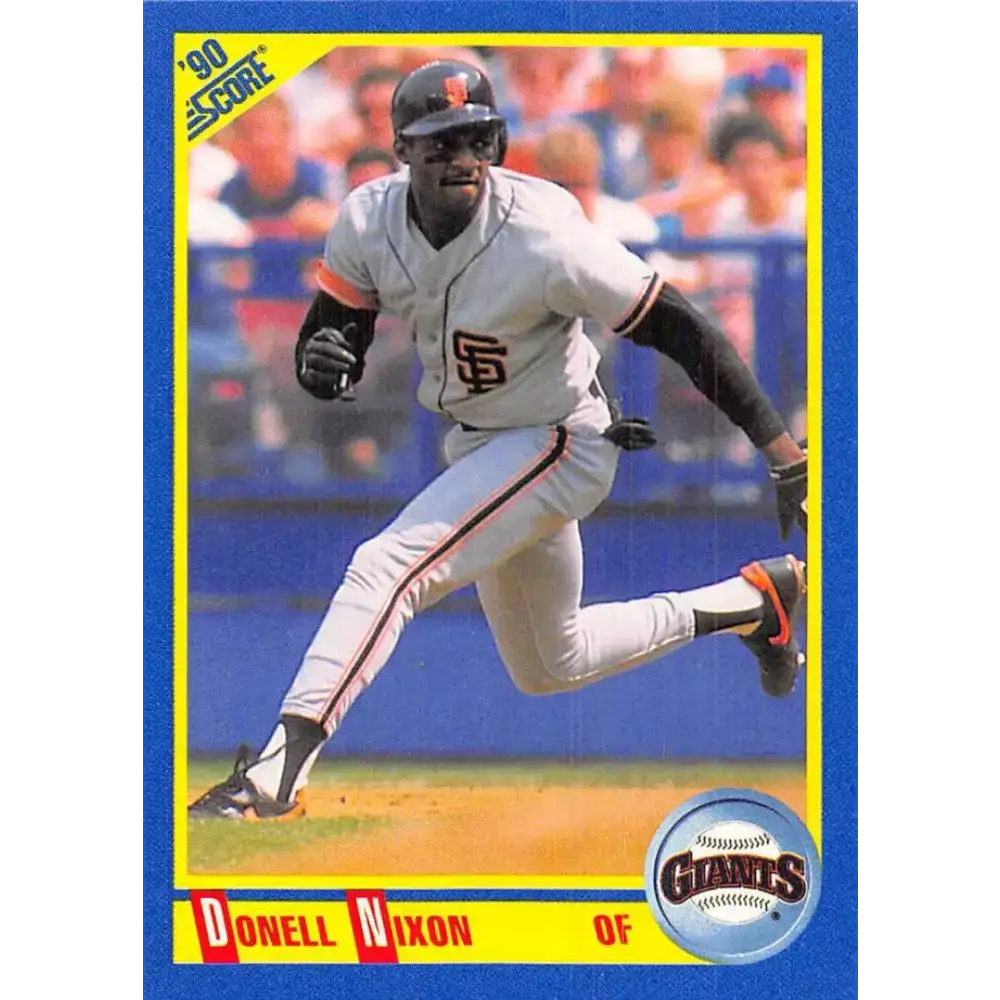 1990 Score #538 Donell Nixon NM-MT San Francisco Giants Baseball Card - Baseball Card Single