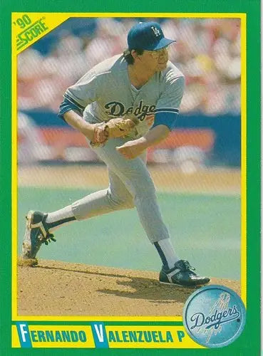 1990 Score #54 Fernando Valenzuela NM-MT Dodgers ID:12484 ID:12484 - Baseball Card Single