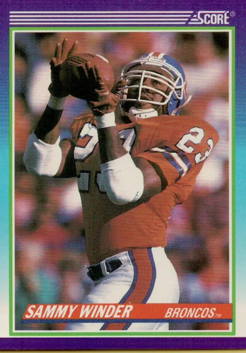 1990 Score #540 Sammy Winder NM-MT Denver Broncos Football Card - Football Card Single