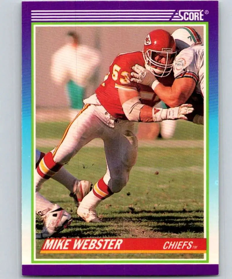 1990 Score #541 Mike Webster NM-MT Kansas City Chiefs Football Card - Football Card Single