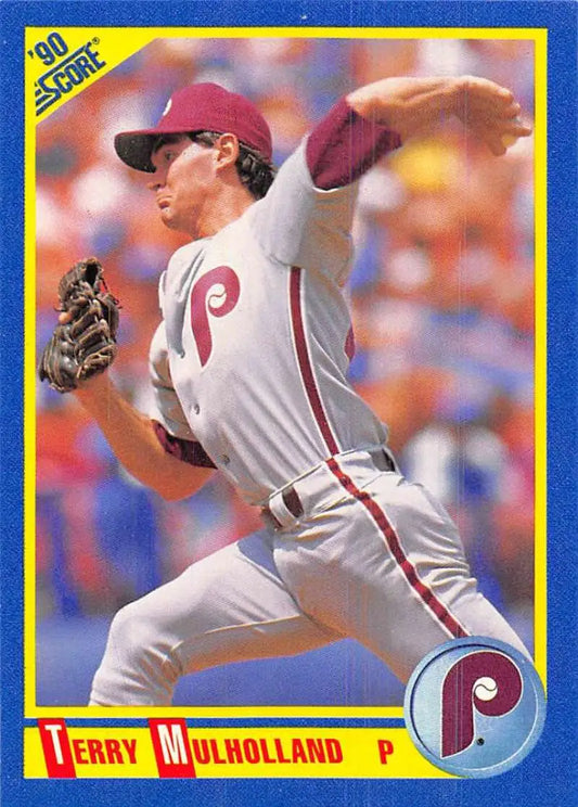 1990 Score #542 Terry Mulholland EX Excellent Philadelphia Phillies Baseball Card
