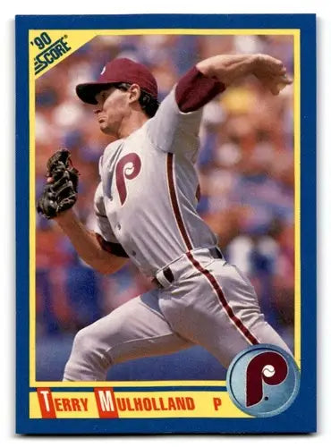 1990 Score Terry Mulholland baseball card with original gloss from Simply Sandoval