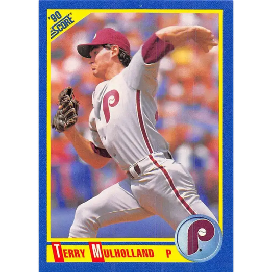 1990 Score #542 Terry Mulholland NM-MT Philadelphia Phillies Baseball Card - Baseball Card Single