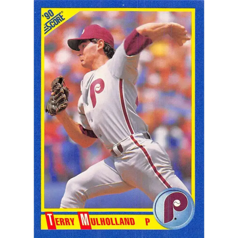 1990 Score #542 Terry Mulholland NM-MT Philadelphia Phillies Baseball Card - Baseball Card Single
