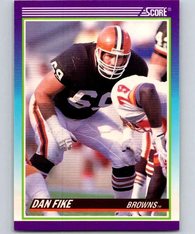 1990 Score #543 Dan Fike NM-MT RC Rookie Cleveland Browns Football Card - Football Card Single