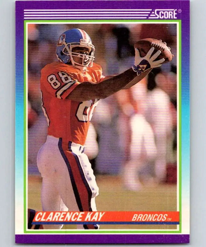 1990 Score #544 Clarence Kay NM-MT Denver Broncos Football Card