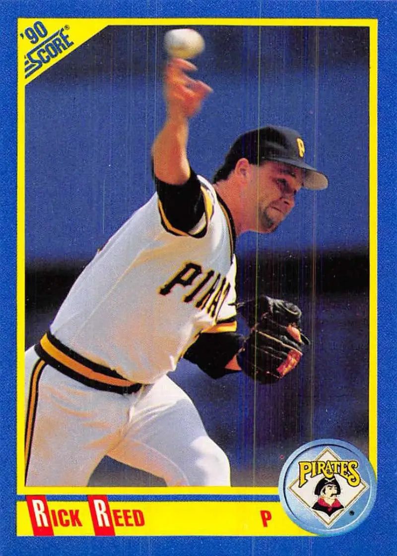 1990 Score #544 Rick Reed EX Excellent RC Rookie Pittsburgh Pirates Baseball Card - Baseball Card Single