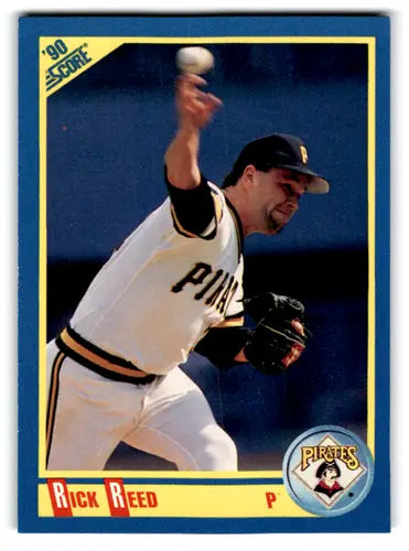 Original gloss 1990 Score Rick Reed rookie Pirates baseball card NM-MT RC