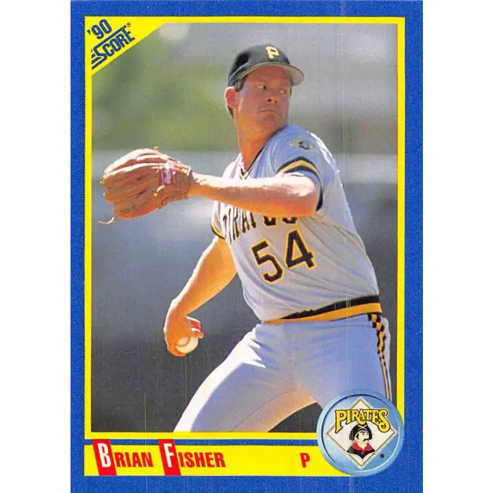 1990 Score #547 Brian Fisher NM-MT Pittsburgh Pirates Baseball Card - Baseball Card Single