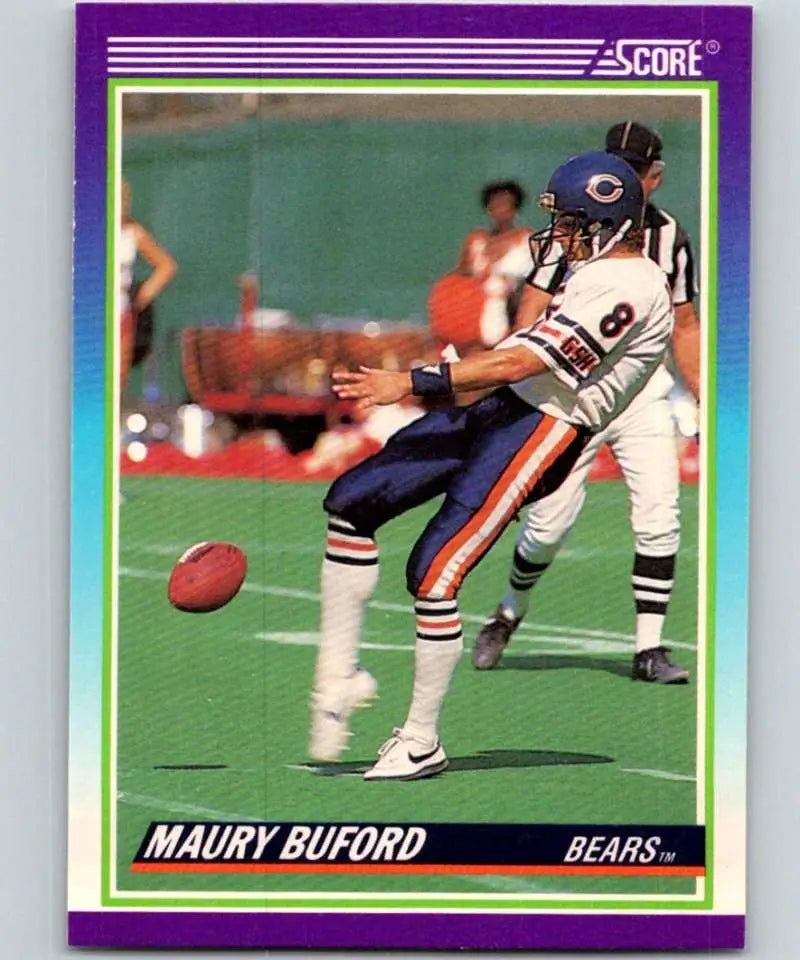 1990 Score #548 Maury Buford NM-MT Chicago Bears Football Card - Football Card Single