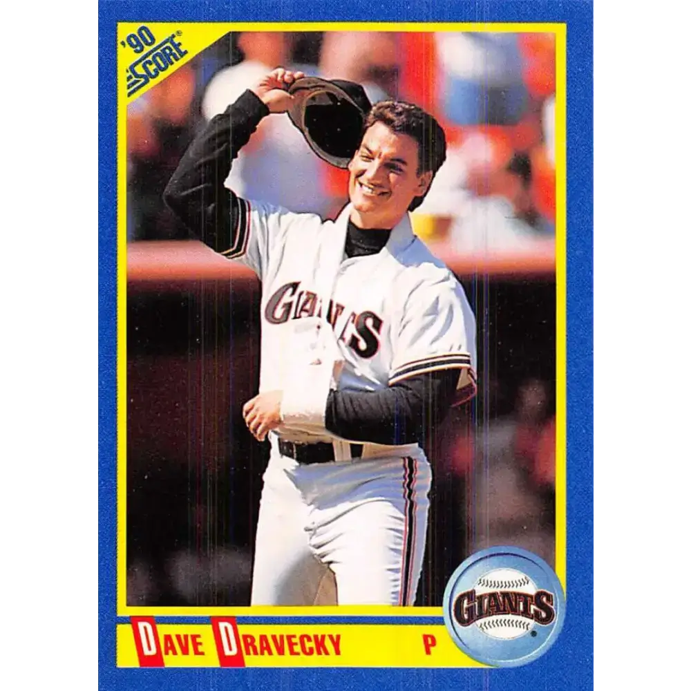 1990 Score #550 Dave Dravecky NM-MT San Francisco Giants Baseball Card - Baseball Card Single