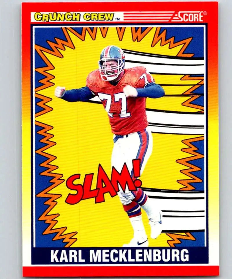 1990 Score #551 Karl Mecklenburg NM-MT Denver Broncos Football Card - Football Card Single